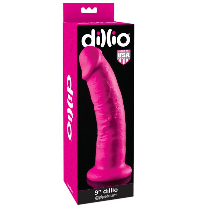 DILLIO DILDO CON VENTOSA ROSA 229 CM