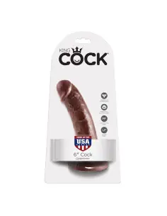 KING COCK 6 PENE MARRON 152 CM 2