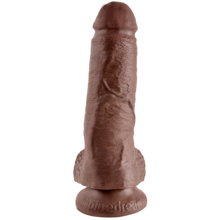 KING COCK 8 PENE REALISTICO MARRON 203 CM