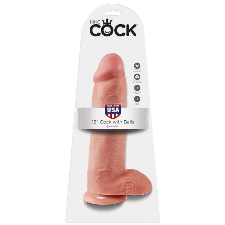 KING COCK 12 PENE REALISTICO NATURAL 3048 CM