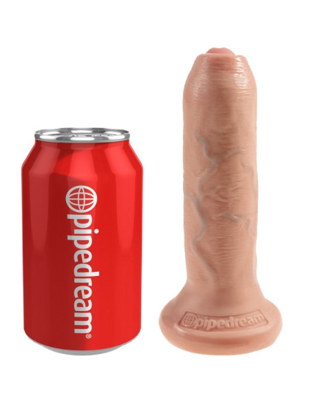 KING COCK DILDO REALISTICO UNCUT NATURAL 15 CM KING COCK DILDO REALISTICO UNCUT NATURAL 15 CM