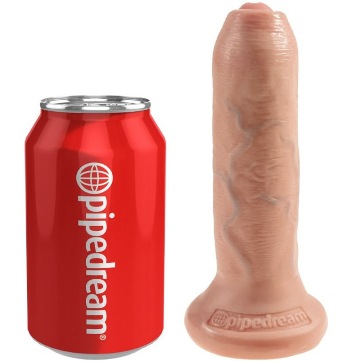KING COCK DILDO REALISTICO UNCUT NATURAL 15 CM