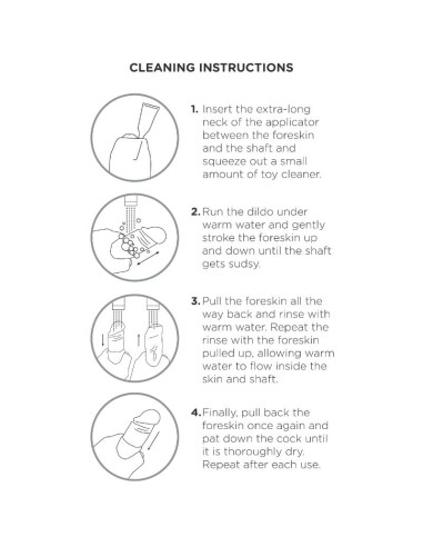 KING COCK DILDO REALISTICO UNCUT NATURAL 21 CM