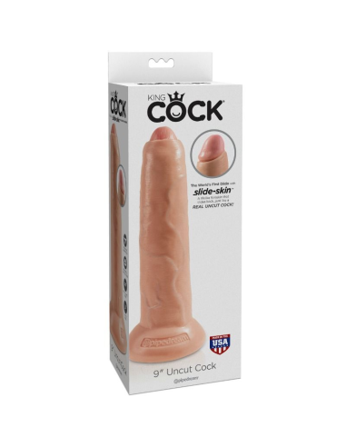 KING COCK DILDO REALISTICO UNCUT NATURAL 23 CM