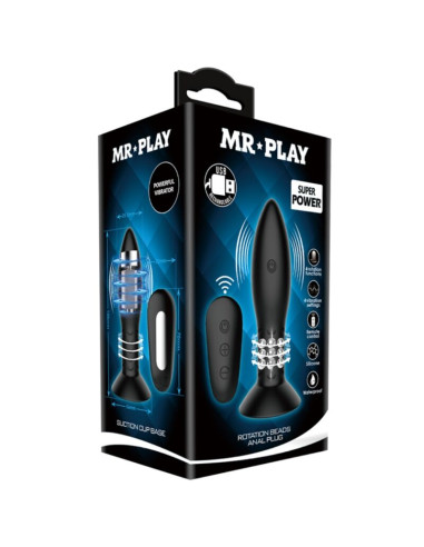 MR PLAY PLUG CON BOLAS ROTADORAS NEGRO CONTROL REMOTO
