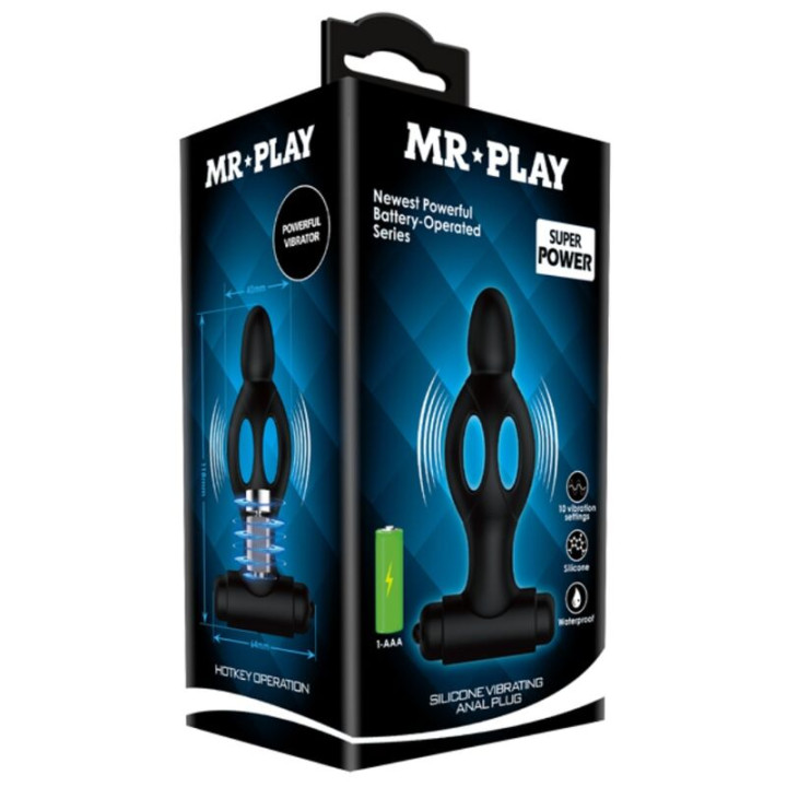 MR PLAY PLUG ANAL DE SILICONA CON VIBRACION