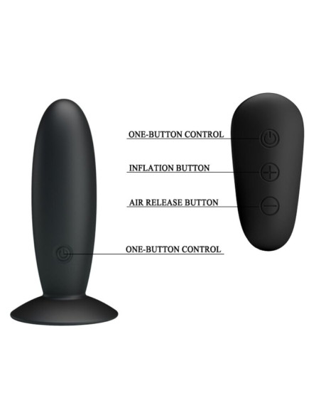 MR PLAY PLUG ANAL CON VIBRACION NEGRO CONTROL REMOTO MR PLAY PLUG ANAL CON VIBRACION NEGRO CONTROL REMOTO