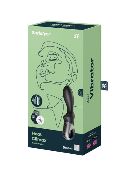 SATISFYER HEAT CLIMAX VIBRADOR ANAL APP NEGRO SATISFYER HEAT CLIMAX VIBRADOR ANAL APP NEGRO
