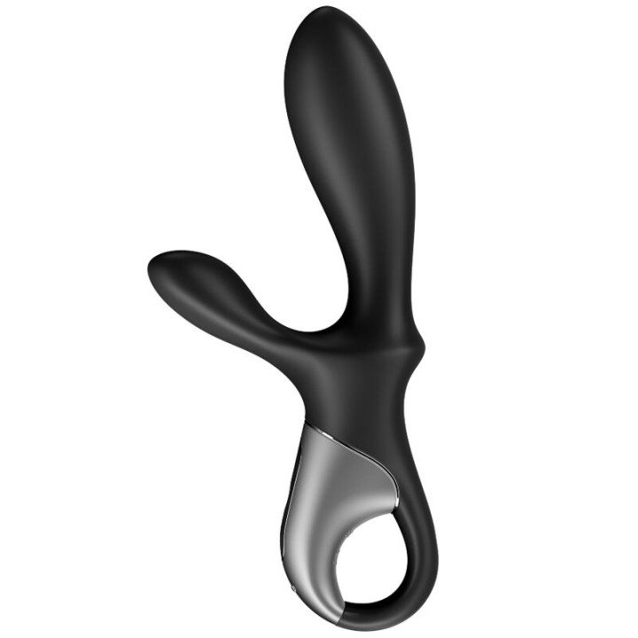 SATISFYER HEAT CLIMAX VIBRADOR ANAL APP NEGRO
