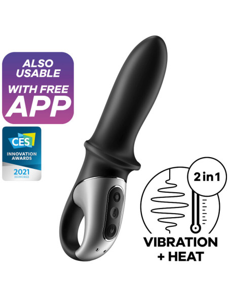 SATISFYER HOT PASSION VIBRADOR ANAL APP NEGRO SATISFYER HOT PASSION VIBRADOR ANAL APP NEGRO