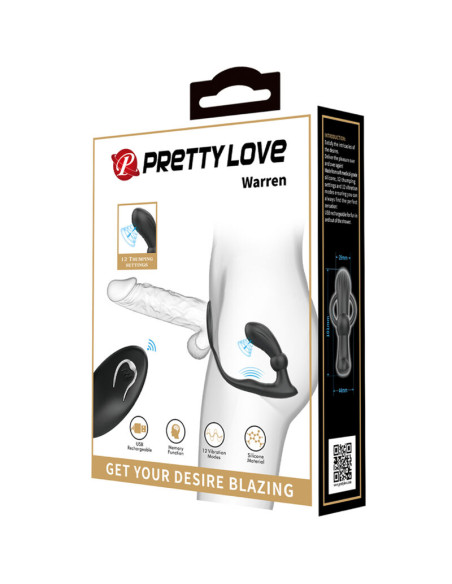 PRETTY LOVE WARREN ANILLO VIBRADOR ANAL NEGRO PRETTY LOVE WARREN ANILLO VIBRADOR ANAL NEGRO