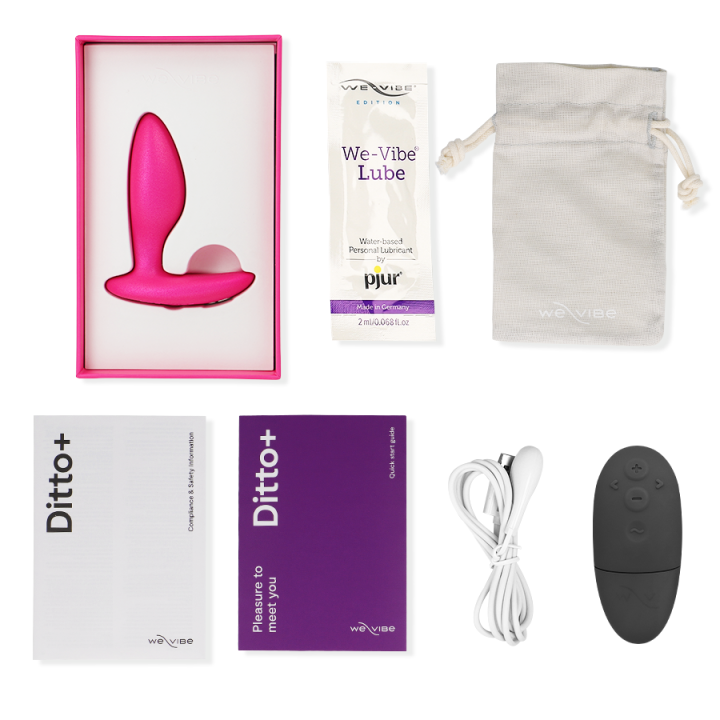 WE VIBE DITTO PLUG ANAL VIBRADOR ROSA
