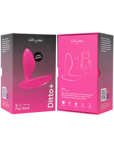 WE VIBE DITTO PLUG ANAL VIBRADOR ROSA