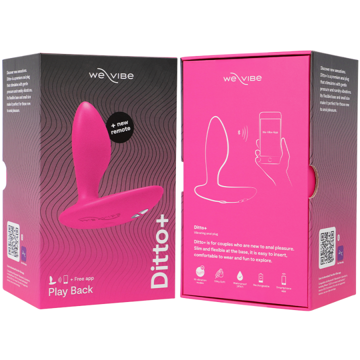 WE VIBE DITTO PLUG ANAL VIBRADOR ROSA