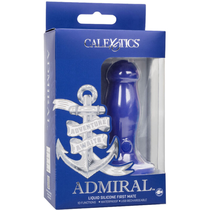 CALEXOTICS ADMIRAL FIRST MATE PLUG ANAL VIBRADOR AZUL