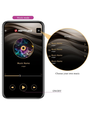 PRETTY LOVE JEFFERSON PLUG ANAL CONTROLADO POR APP LILA