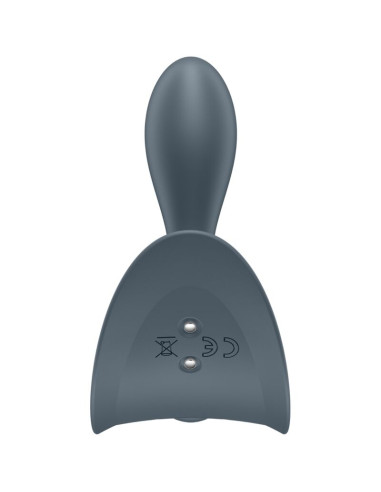 SATISFYER BOOTY ABSOLUTE BEGINNERS 2 PLUG ANAL VIBRADOR UNISEX NEGRO