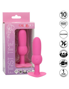 CALEXOTICS FIRST TIME PLUG ANAL CON CUENCAS 10 VIBRACIONES ROSA