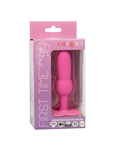 CALEXOTICS FIRST TIME PLUG ANAL CON CUENCAS 10 VIBRACIONES ROSA