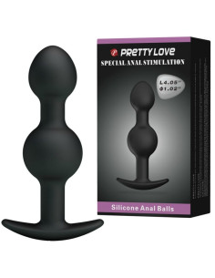 PRETTY LOVE BOLAS ANALES SILICONA ESTIMULACION ESPECIAL 103 CM NEGRO 2