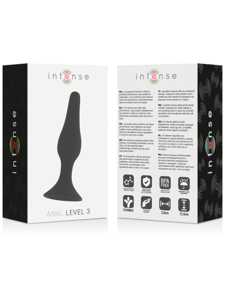 INTENSE ANAL LEVEL 3 125CM NEGRO INTENSE ANAL LEVEL 3 125CM NEGRO