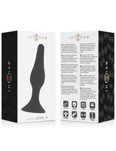 INTENSE ANAL LEVEL 4 155CM NEGRO INTENSE ANAL LEVEL 4 155CM NEGRO
