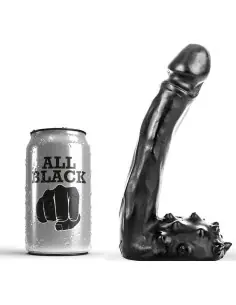 ALL BLACK DILDO REALISTICO 19 CM