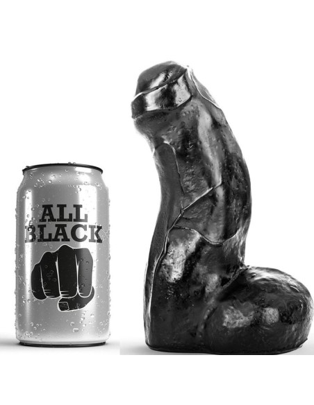 ALL BLACK REALISTIC DONG NEGRO 17 CM