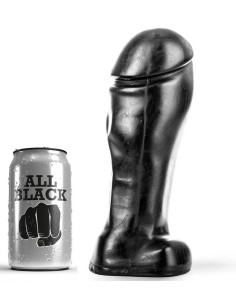 ALL BLACK DONG 22 CM PUNTA ANCHA