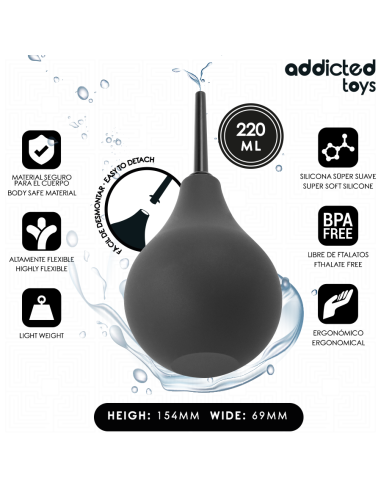 ADDICTED TOYS LIMPIADOR ANAL DE VIAJE TALLA L 220 ML