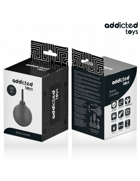 ADDICTED TOYS LIMPIADOR ANAL DE VIAJE TALLA L 220 ML ADDICTED TOYS LIMPIADOR ANAL DE VIAJE TALLA L 220 ML