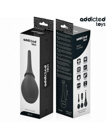 ADDICTED TOYS LIMPIADOR DE VIAJE SILICONA MODELO 3