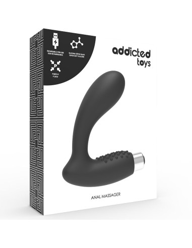 ADDICTED TOYS VIBRADOR PROSTATICO RECARGABLE MODEL 5 NEGRO