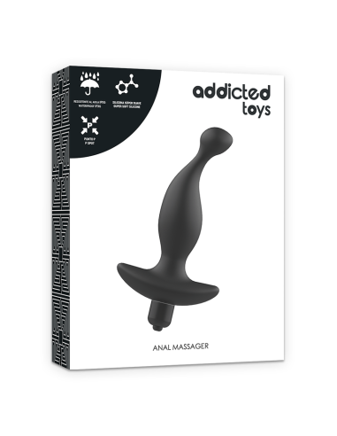 ADDICTED TOYS MASAJEADOR ANAL CON VIBRACION NEGRO MODELO 1