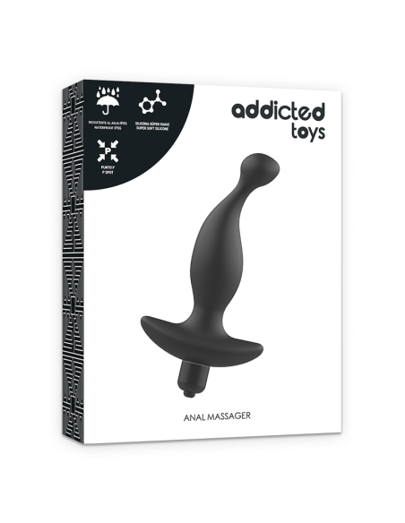 ADDICTED TOYS MASAJEADOR ANAL CON VIBRACION NEGRO MODELO 1 ADDICTED TOYS MASAJEADOR ANAL CON VIBRACION NEGRO MODELO 1
