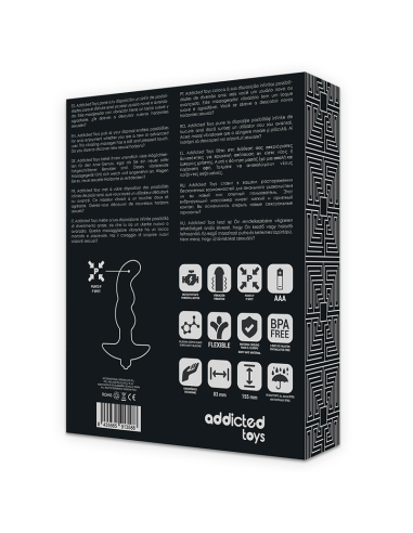 ADDICTED TOYS MASAJEADOR ANAL CON VIBRACION NEGRO MODELO 2