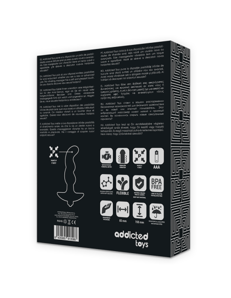 ADDICTED TOYS MASAJEADOR ANAL CON VIBRACION NEGRO MODELO 2 ADDICTED TOYS MASAJEADOR ANAL CON VIBRACION NEGRO MODELO 2