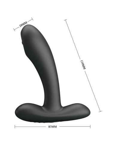 PRETTY LOVE REMINGTON MASAJEADOR VIBRADOR ANAL Y VAGINAL NEGRO