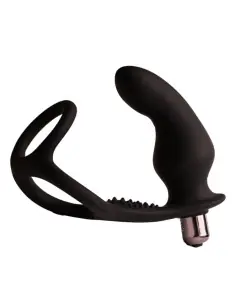 ROCKS OFF RO ZEN RRO PLUG ANAL CON ANILLO VIBRADOR PARA EL PENE NEGRO