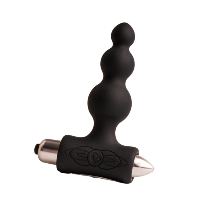 ROCKS OFF PETITE SENSATIONS BUBBLES PLUG ANAL VIBRADOR NEGRO