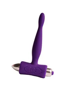 ROCKS OFF PETITE SENSATIONS TEAZER PLUG ANAL VIBRADOR MORADO