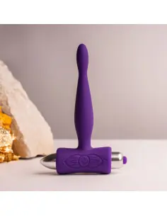 ROCKS OFF PETITE SENSATIONS TEAZER PLUG ANAL VIBRADOR MORADO 2
