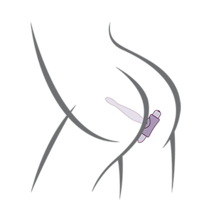 ROCKS OFF PETITE SENSATIONS TEAZER PLUG ANAL VIBRADOR MORADO