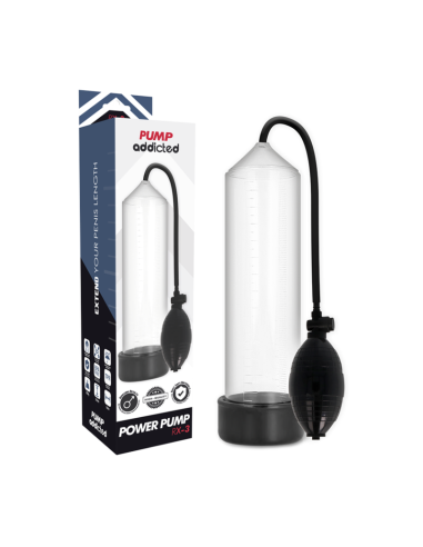 PUMP ADDICTED BOMBA ERECCION RX3 TRANSPARENTE