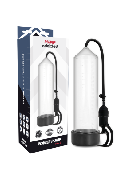 PUMP ADDICTED BOMBA ERECCION RX5 TRANSPARENTE PUMP ADDICTED BOMBA ERECCION RX5 TRANSPARENTE