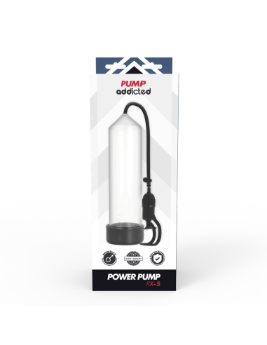 PUMP ADDICTED BOMBA ERECCION RX5 TRANSPARENTE