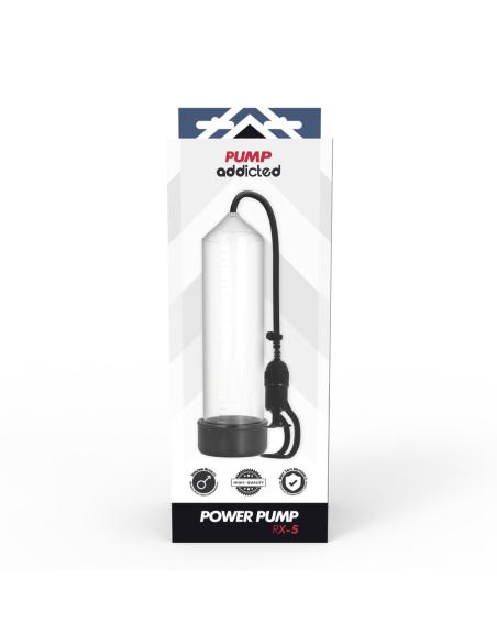 PUMP ADDICTED BOMBA ERECCION RX5 TRANSPARENTE PUMP ADDICTED BOMBA ERECCION RX5 TRANSPARENTE