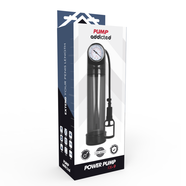 PUMP ADDICTED BOMBA ERECCION RX9 TRANSPARENTE