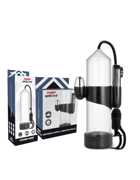 PUMP ADDICTED BOMBA ERECCION RX5 TRANSPARENTE CON VIBRADOR PUMP ADDICTED BOMBA ERECCION RX5 TRANSPARENTE CON VIBRADOR