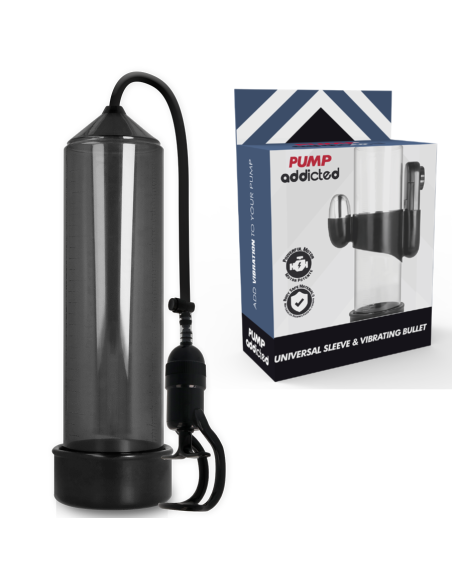 PUMP ADDICTED BOMBA ERECCION RX5 NEGRO CON VIBRADOR PUMP ADDICTED BOMBA ERECCION RX5 NEGRO CON VIBRADOR